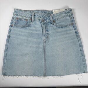 NWT American Eagle Outfitters Light Blue Denim Mini Skirt - Size 2